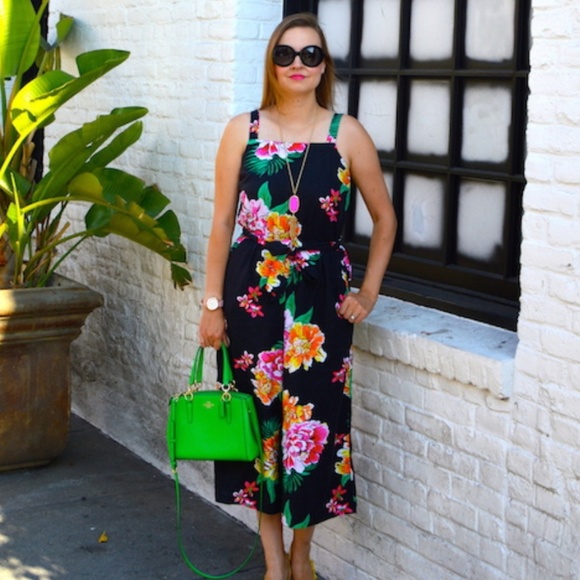 floral linen jumpsuit